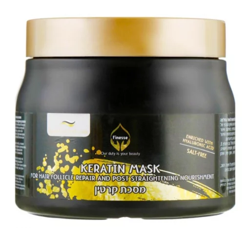 Кератинова маска для відновлення волосся Finesse 500 мл.